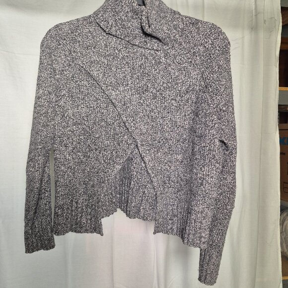 Madewell Knit Sweater Women's Small Grey With Semi Open Back Detail - Picture 2 of 2
